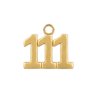 Classic Angel Number Pendants in 14K Gold (15 mm)