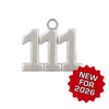 Classic Angel Number Pendants in Sterling Silver (20 mm)