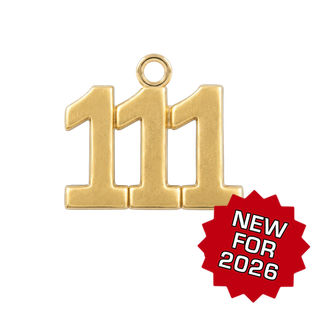 Classic Angel Number Pendants in 14K Gold (20 mm)