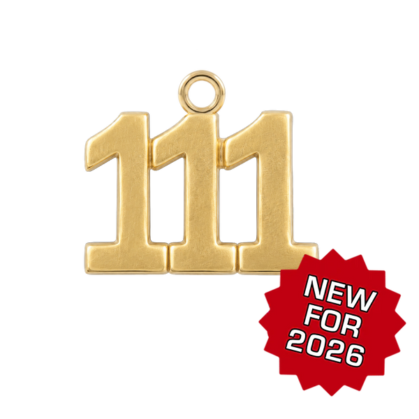 Classic Angel Number Pendants in 14K Gold (20 mm)