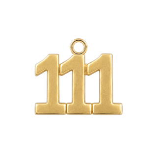 Classic Angel Number Pendants in 14K Gold (20 mm)