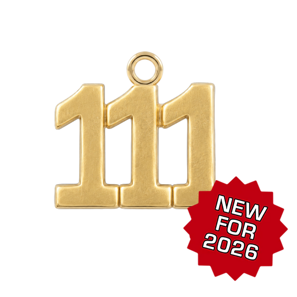 Classic Angel Number Pendants in 14K Gold (25 mm)