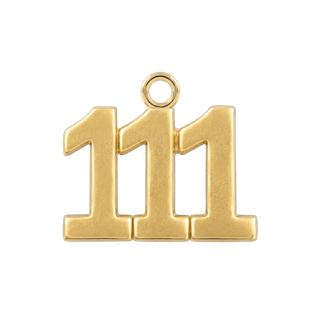 Classic Angel Number Pendants in 14K Gold (25 mm)
