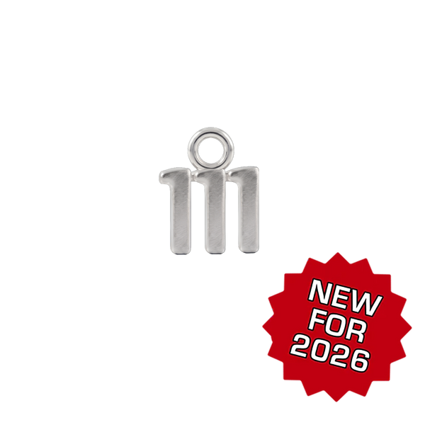 Basic Angel Numbers in Sterling Silver (4.7 mm) (Semi-Polished)