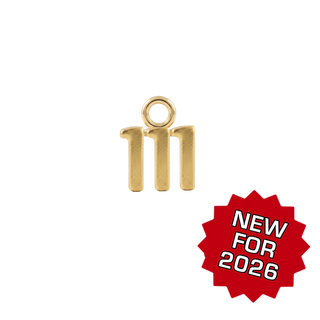 Basic Angel Numbers in 14K Gold (4.7 mm) (Semi-Polished)