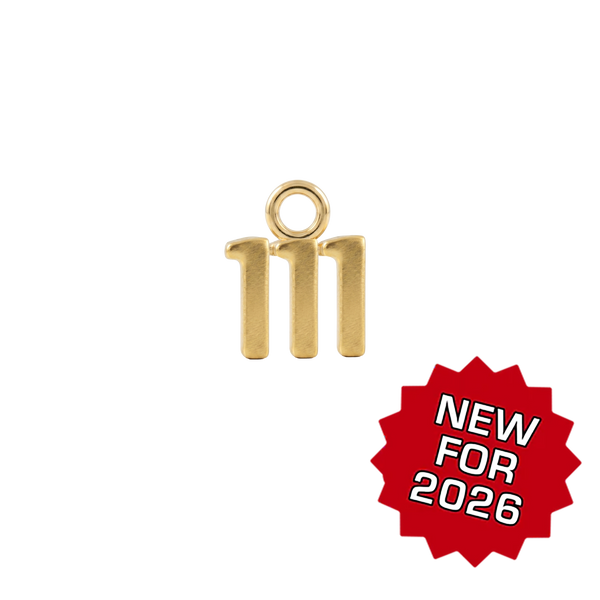 Basic Angel Numbers in 14K Gold (4.7 mm) (Semi-Polished)
