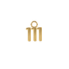 Basic Angel Numbers in 14K Gold (4.7 mm) (Semi-Polished)