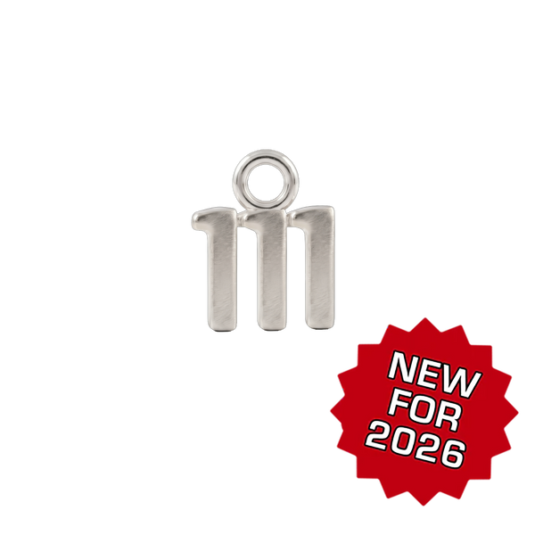 Basic Angel Numbers in Sterling Silver (5.3 mm) (Semi-Polished)