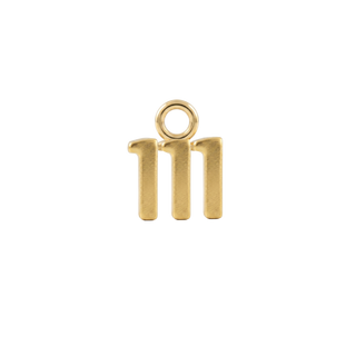 Basic Angel Numbers in 14K Gold (5.3 mm) (Semi-Polished)