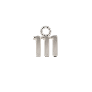 Basic Angel Numbers in Sterling Silver (5.3 mm) (Semi-Polished)