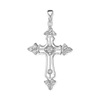 ITI NYC Trinity Cross Pendant with Cubic Zirconia in Sterling Silver