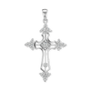 ITI NYC Trinity Cross Pendant with Cubic Zirconia in Sterling Silver