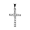 ITI NYC Cross Pendant with Diamonds in 14K Gold