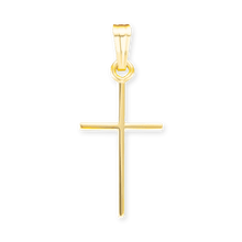 Load image into Gallery viewer, ITI NYC 14K Gold Thin Plain Cross Pendant
