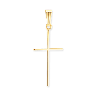 ITI NYC 14K Gold Thin Plain Cross Pendant