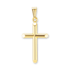 ITI NYC Domed Plain Cross Pendant in 14K Gold