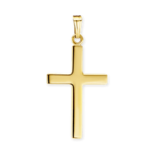 Load image into Gallery viewer, ITI NYC Plain Cross Pendant in 14K Gold
