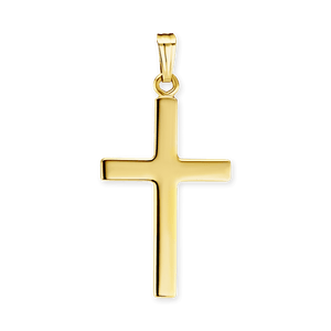 ITI NYC Plain Cross Pendant in 14K Gold