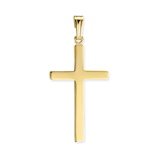 ITI NYC Plain Cross Pendant in 14K Gold