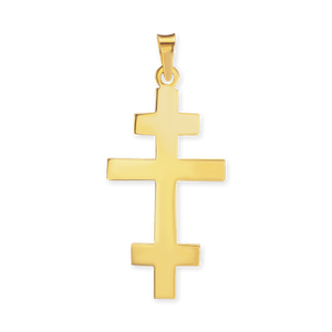 ITI NYC Papal Cross Pendant in 14K Gold