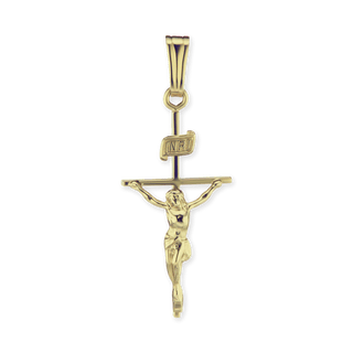 ITI NYC Classic Crucifix Pendant in 14K Gold