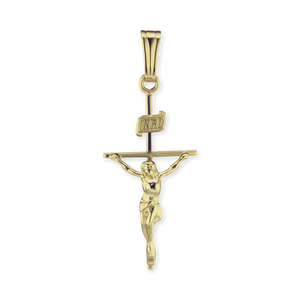 ITI NYC Classic Crucifix Pendant in 14K Gold