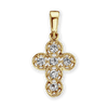 ITI NYC Filigree Cross Pendant with Diamonds in 14K Gold