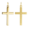 ITI NYC Plain Cross Pendant with Lord's Prayer in 14K Gold