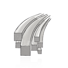 Load image into Gallery viewer, 14K White Square Soft Wire
