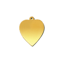 Load image into Gallery viewer, 14K Yellow Gold Heart Disc With Loop (.025" thickness)
