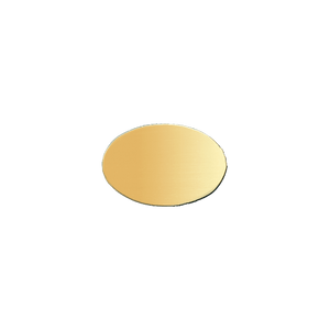 14K Yellow Gold Oval Disc (.025" thickness)