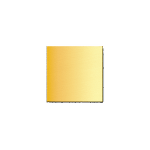14K Yellow Gold Square Disc (.025" thickness)