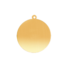 Load image into Gallery viewer, 14K Gold Round Disc With Loop (.025&quot; thickness)
