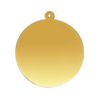 14K Gold Round Disc With Loop (.025" thickness)