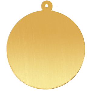 14K Gold Round Disc With Loop (.025" thickness)