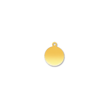 Load image into Gallery viewer, 14K Gold Round Disc With Loop (.025" thickness)
