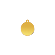 Load image into Gallery viewer, 14K Gold Round Disc With Loop (.025" thickness)
