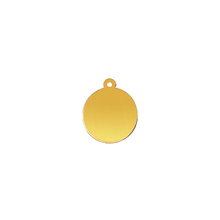 Load image into Gallery viewer, 14K Gold Round Disc With Loop (.025&quot; thickness)
