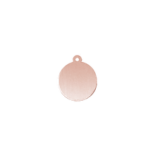 Load image into Gallery viewer, 14K Gold Round Disc With Loop (.025&quot; thickness)
