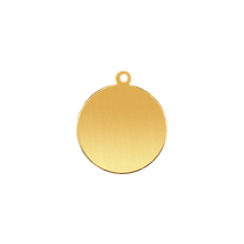 Load image into Gallery viewer, 14K Gold Round Disc With Loop (.025" thickness)
