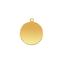 Load image into Gallery viewer, 14K Gold Round Disc With Loop (.025&quot; thickness)
