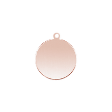 Load image into Gallery viewer, 14K Gold Round Disc With Loop (.025&quot; thickness)
