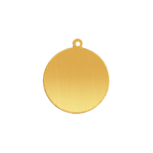 Load image into Gallery viewer, 14K Gold Round Disc With Loop (.025&quot; thickness)
