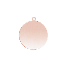 Load image into Gallery viewer, 14K Gold Round Disc With Loop (.025&quot; thickness)
