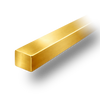 18K Yellow Square Soft Wire