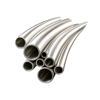 14K White Round Hard Tubing