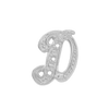 ITI NYC Block Script in Sterling Silver (10mm) (Semi-Polished)