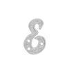 ITI NYC Block Script in Sterling Silver (10mm) (Semi-Polished)