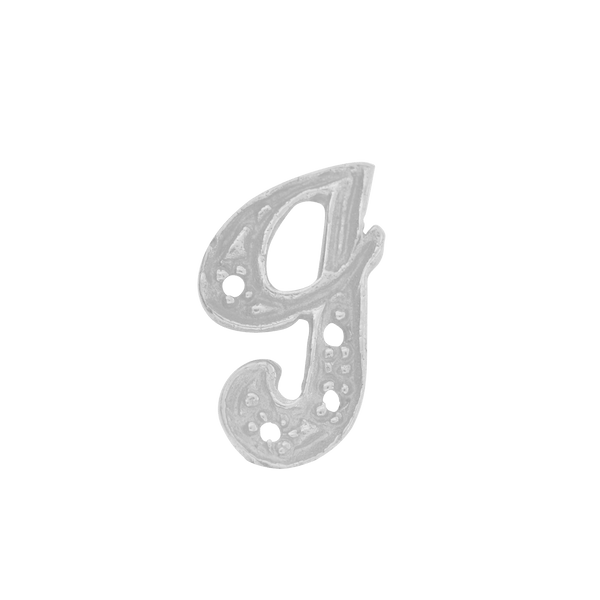 ITI NYC Block Script in Sterling Silver (10mm) (Semi-Polished)