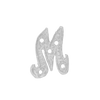 ITI NYC Block Script in Sterling Silver (10mm) (Semi-Polished)